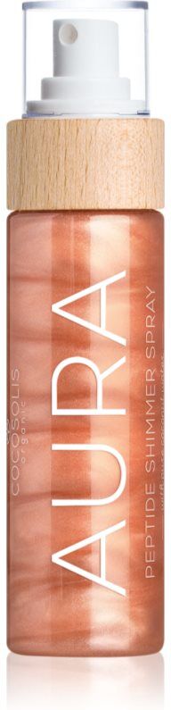 COCOSOLIS Peptide Shimmer Spray NUDE feuchtigkeitsspendendes Spray mit aufhellender Wirkung mit Duft Raspberry 100 ml