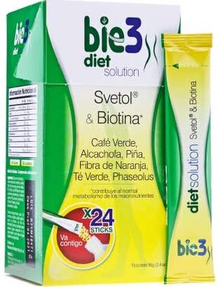 Bio3 Bie3 Diet Solution Svetol y Biotina 24 sticks