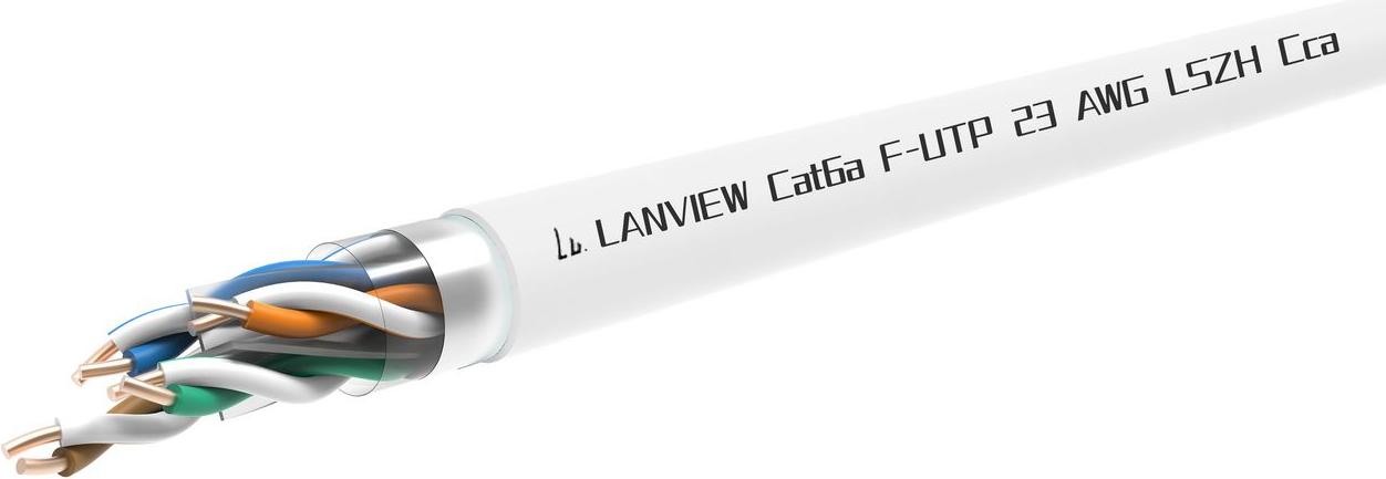 Lanview LVN122165, 500 m, Cat6a, F/UTP (FTP), Weiß