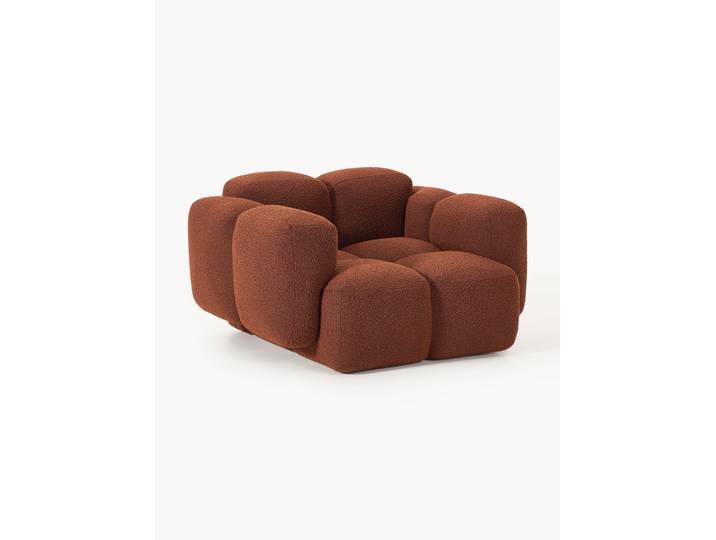 Fauteuil lounge en bouclette Tayla