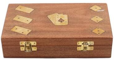 Novica Handmade Weekend Challenge Wood And Brass Game Set