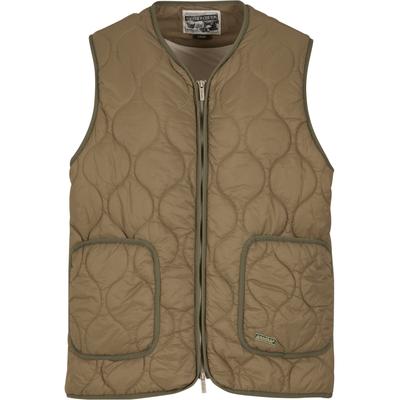 Steppweste ANOTHER COTTON LAB "Another Cotton Lab Another Padded Vest", Damen, Gr. XL, braun (grün), 100% Polyester, Westen Steppweste