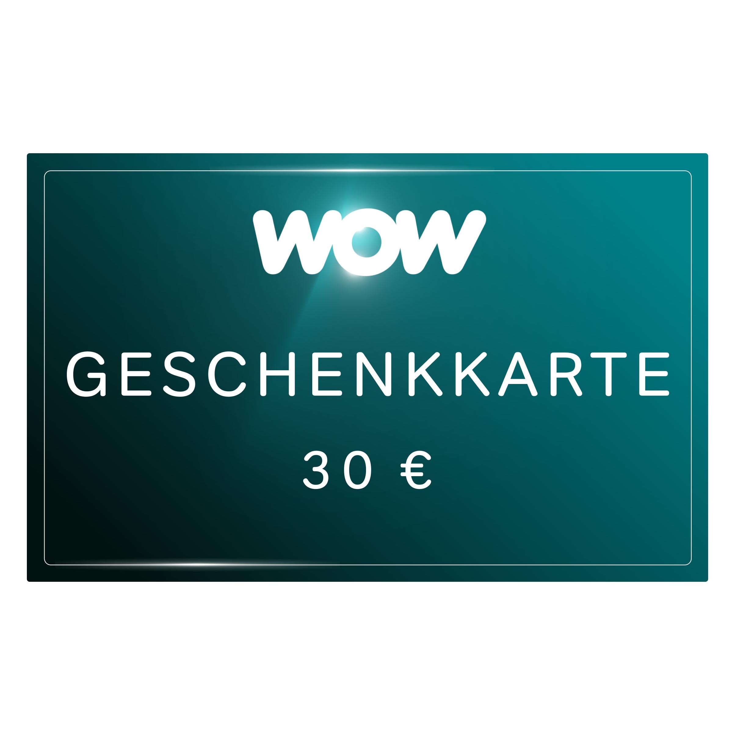 WOW TV Streaming Geschenkkarte (30 EUR, 36 Monate) (WOW30)
