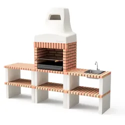 MAESTRO FERRETERO MF - Grillkamin Modell Pack 1 Nazca Orange REF: M00353 - Für Außenbereich