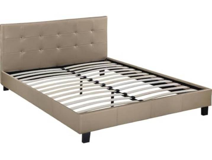 Habitat et Jardin Doppelbett Julia - 160 x 200 - Taupe