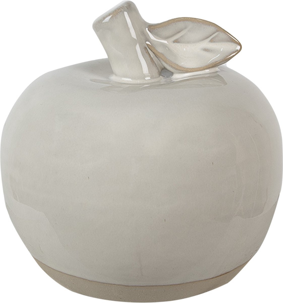 Clayre & Eef Decoratie Appel Beige Porselein