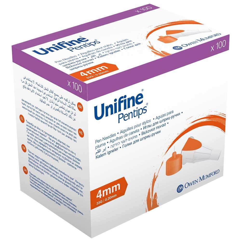 Unifine Pentips Kanüle 33 G 4 mm 100 St