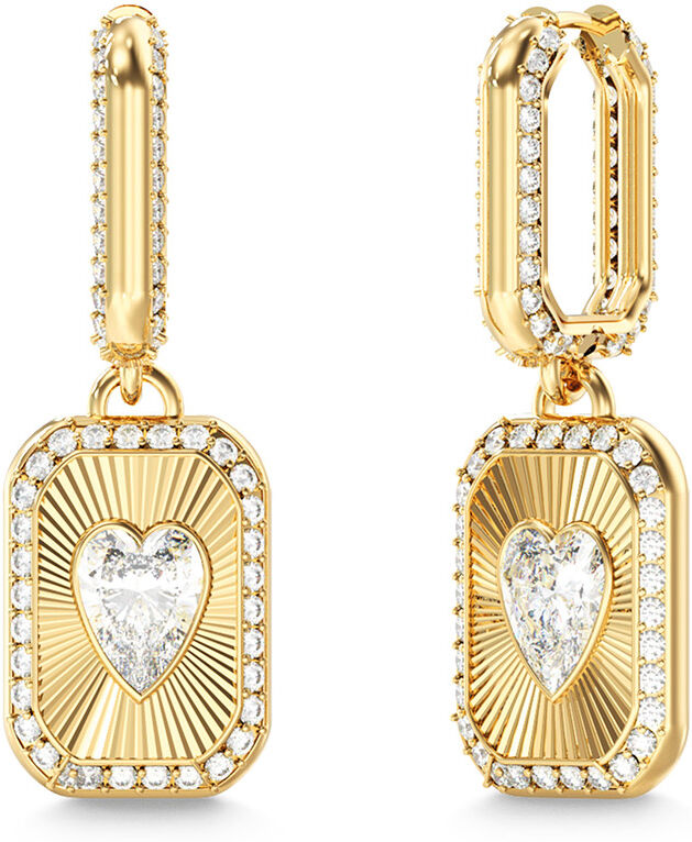 Guess Crystal love förgyllda örhängen JUBE06354JWYGT/U