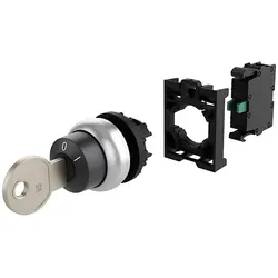 Eaton Schlüsseltaste RMQ-Titan rastend, 2 Stellunge M22-WRS-K10-BVP