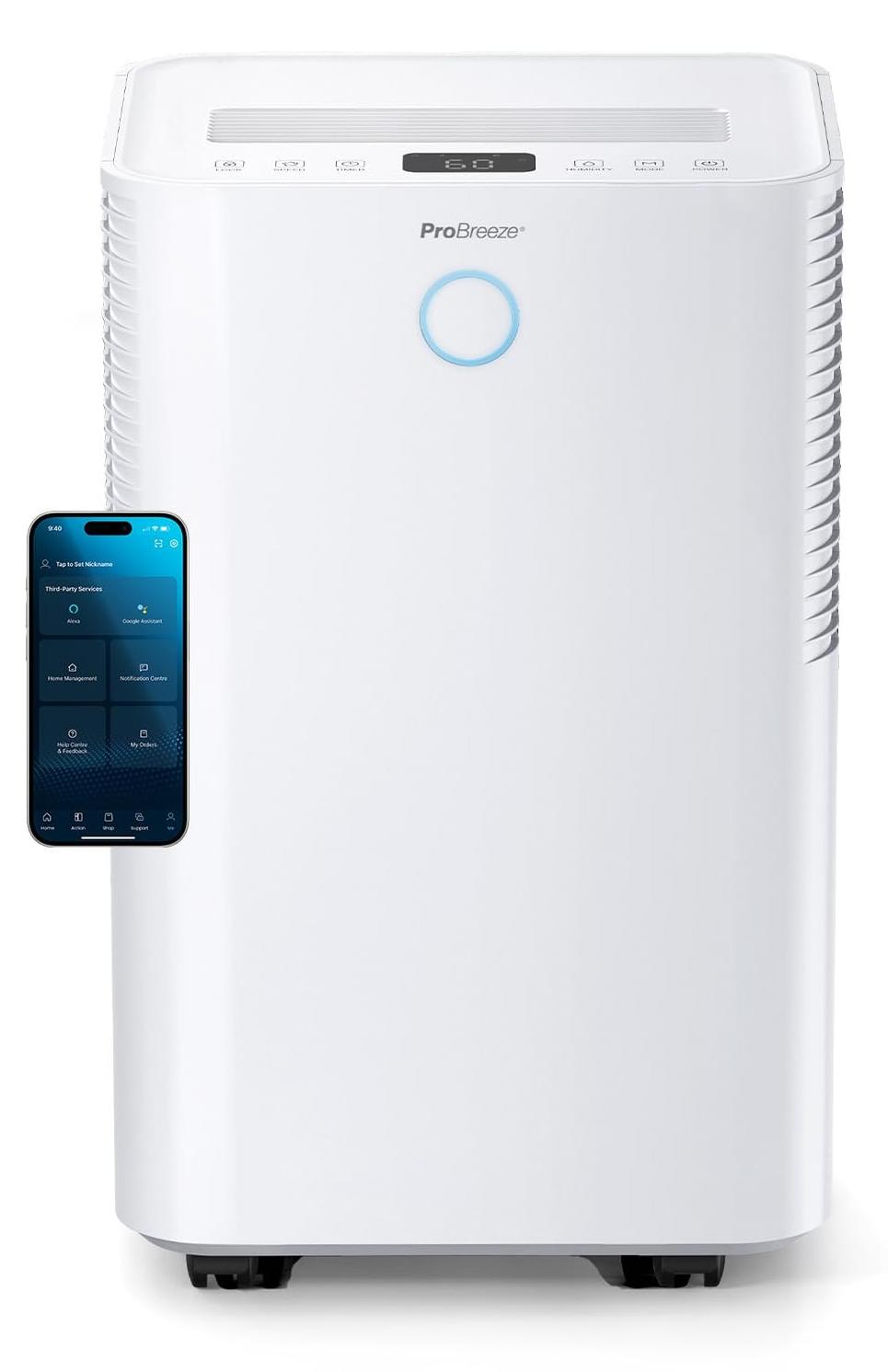 Luftentfeuchter Raumentfeuchter Entfeuchter - 20 Liter pro Tag - WLAN-App - Wäschetrocknungsmodus