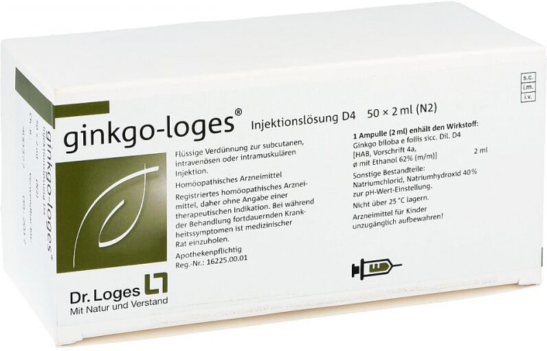 ginkgo-loges Ginkgo Loges Injektionslösung D4 Ampullen