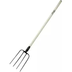Dedra, Gartenhandwerkzeug, 4-Zahn-Gabel, gerader Holzgriff, 150 cm