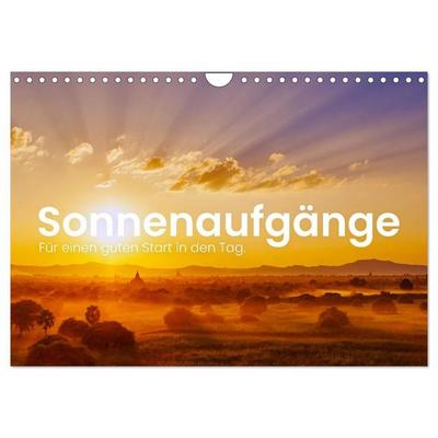 Sonnenaufgänge - Für einen guten Start in den Tag. (Wandkalender 2027 DIN A4 quer), CALVENDO Monatskalender