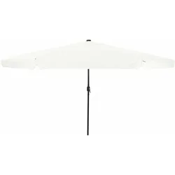 Helloshop26 - Verstellbarer runder Sonnenschirm mit modernen LED-Streifen für Terrasse und Garten 395 x 395 x 245 cm