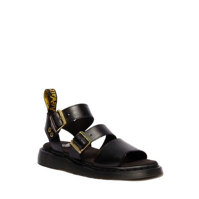 Riemchensandale DR. MARTENS "Gryphon", Damen, Gr. 40, schwarz, Leder, Schuhe Riemchensandale, Römersandale, Sommerschuh im derben Dr. Martens Look - schmale Form