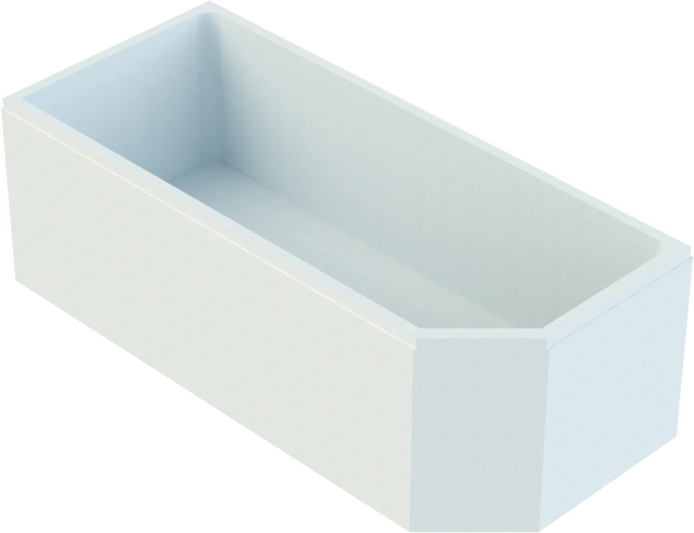 Schedel Wannenträger SW10095 170x75cm, Fußende rechts, Höhe 55,5cm