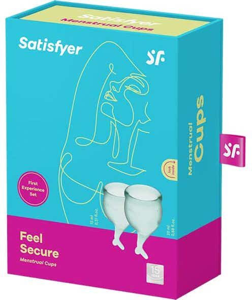 SATISFYER Feel Secure Copa Menstrual Verde Oscuro 2 uds