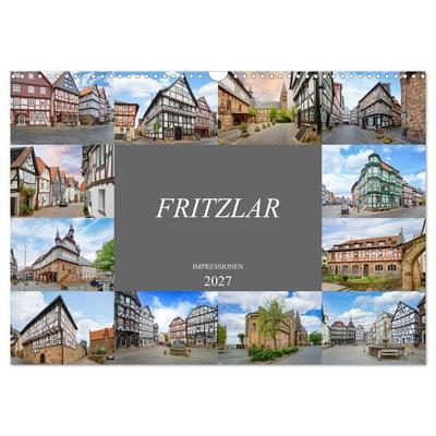 Fritzlar Impressionen (Wandkalender 2027 DIN A3 quer), CALVENDO Monatskalender