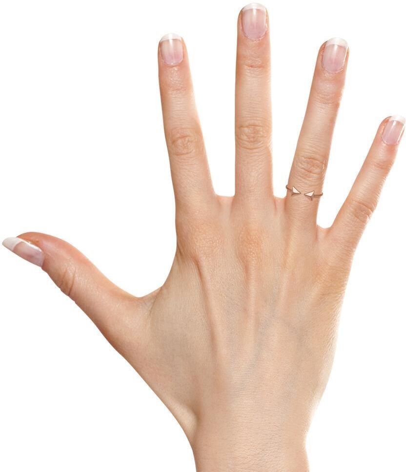 lanii Ring Pyramiden Silber rosévergoldet