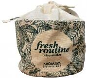 Aromaya Cosmétique Fresh Routine - Pochon 5 cotons + 1 gant + 1 filet