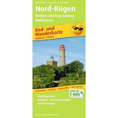 Publicpress Rad- und Wanderkarte Nord-Rügen, Wittow mit Kap Arkona, Hiddensee 1:50.000, Sonstige von , KOMPASS Freytag & Berndt, 978-3-7473-0541-6