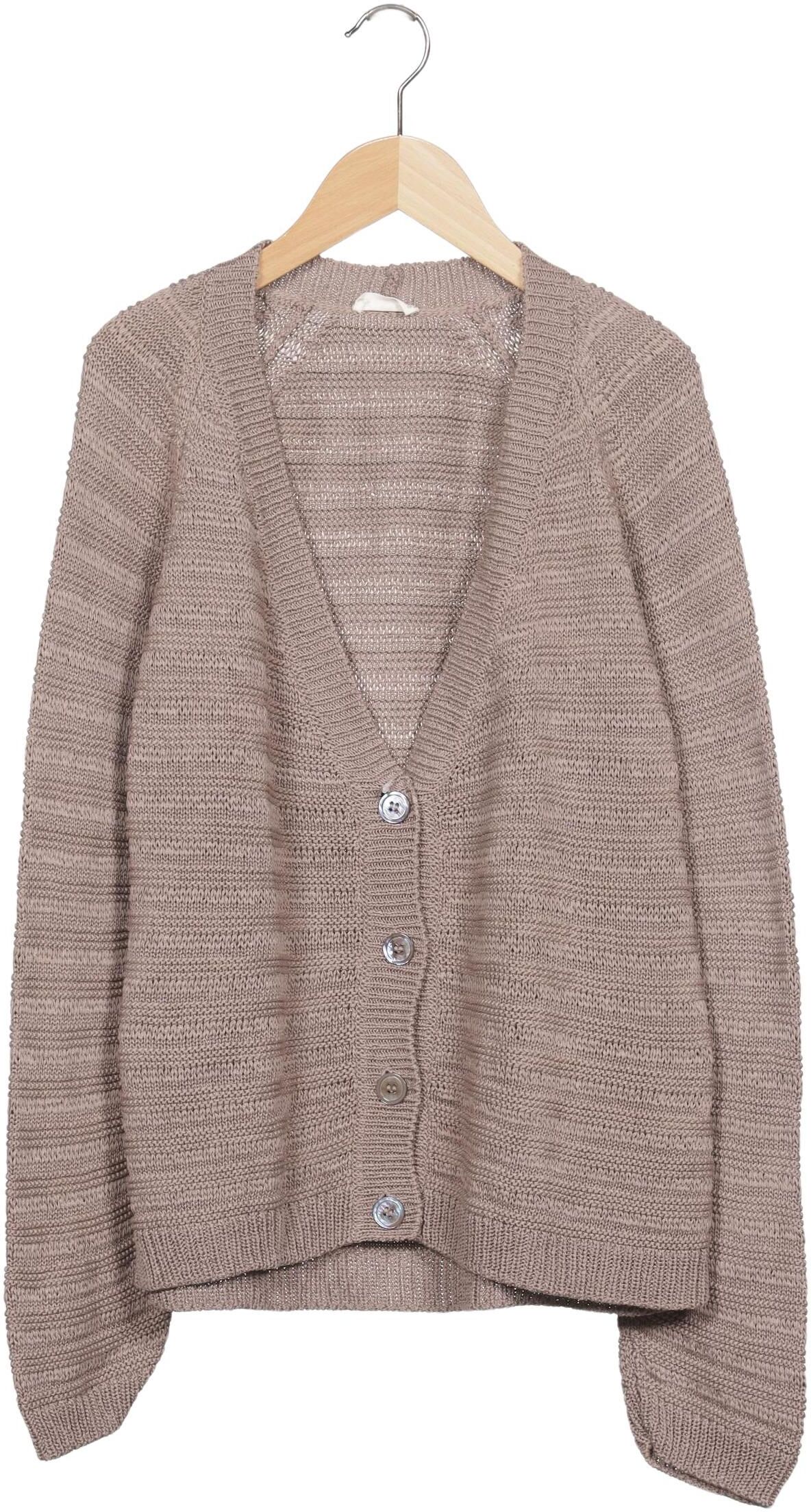 Grüne Erde Damen Strickjacke, Beige, Gr. S, Baumwolle - Second Hand
