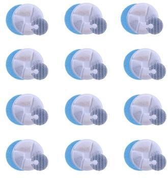 Uplift Picks Activated Carbon Cat Water Fountain Filters For 2L Stainless Dispenser 12 Pcs