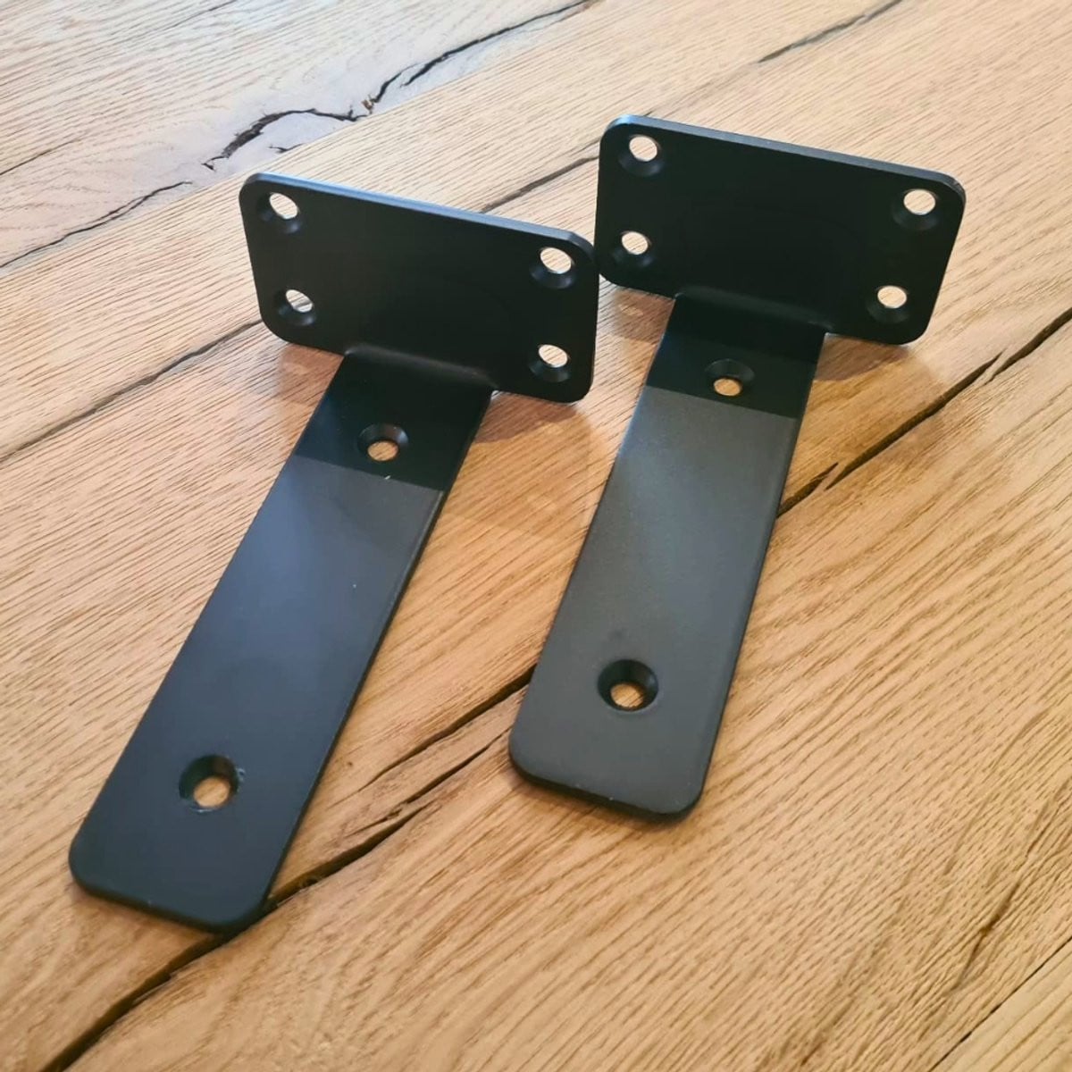 Stalen Plankdrager Zwart – Industriële Plankbeugel – Diepte: 15 cm