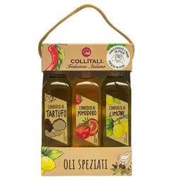 COLLÍTALI® Trio Olio gewürzte Olivenöle 3 versch. Sorten Inhalt 3x 100ml