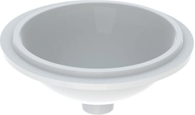 Geberit Meuble sous-lavabo VariForm d 39 cm, sans robinetterie, rond, verre US / blanc (500747012)