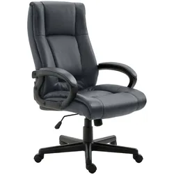 CLP Bürostuhl ergonomisch mit Rollen und Höhenverstellung, Chefsessel höhenverstellbar und Wippfunktion, rückenschonend, Drehstuhl Sparta