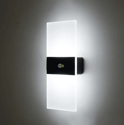 Inspire Curations USB Rechargeable Motion Sensor Wall Light rectangle whitelight 22x10cm
