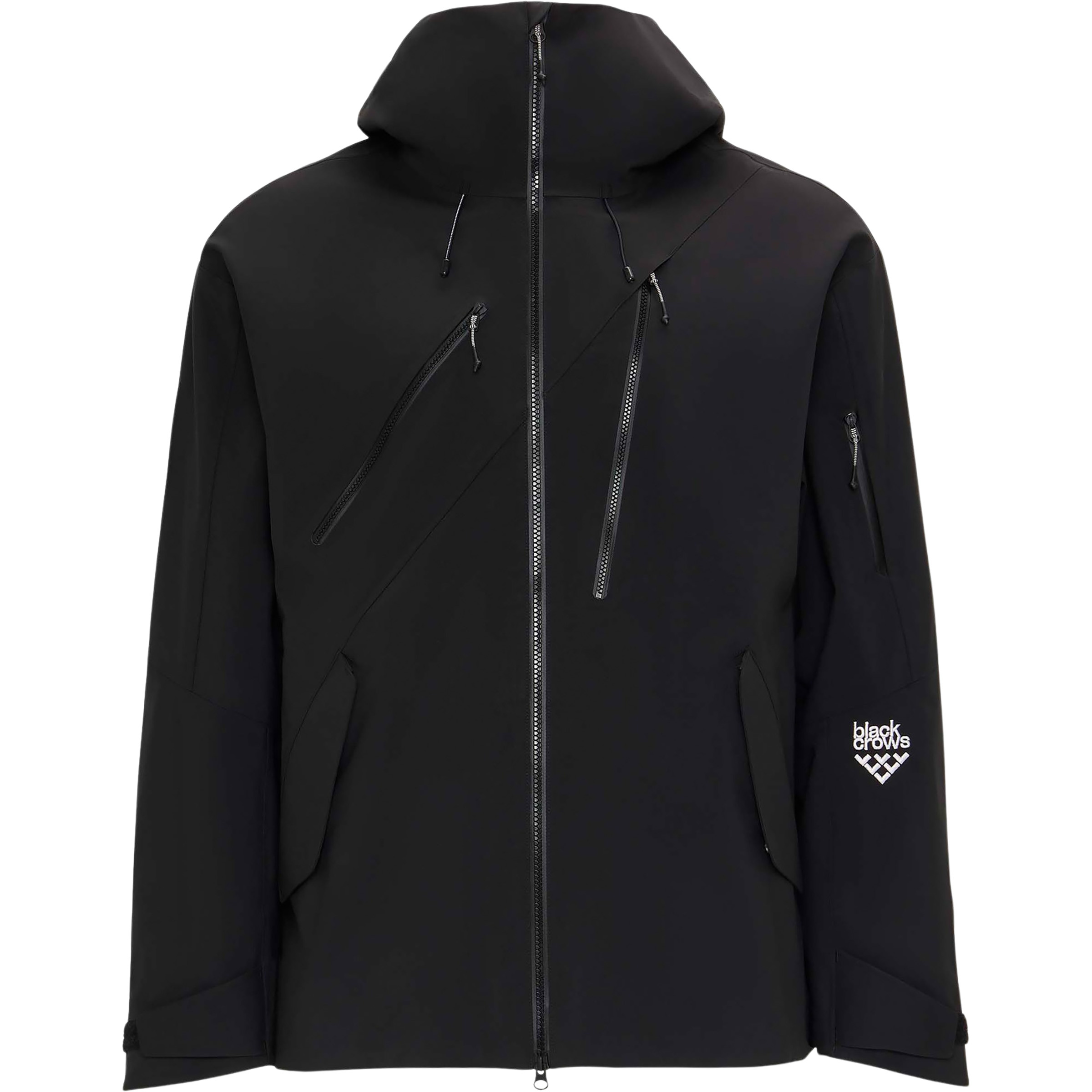 Black Crows Stratus 3L Fishtail Herren Regenjacke schwarz Größe S Skifahren | Freeride Widerstandsfähig Wasserabweisend