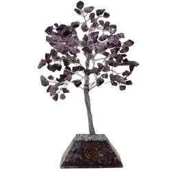 Gemstone Tree with Organite Base - 160 Stone - Amethyst