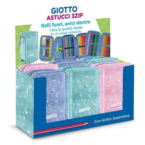 Giotto 3-Zip-Federmappe Super Crystal Premium mit (1x) (F964300)
