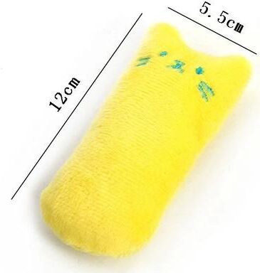 Uplift Picks Catnip Plush Toy Funny Chewing Bite Toy For Cats And Kittens yellow (l)