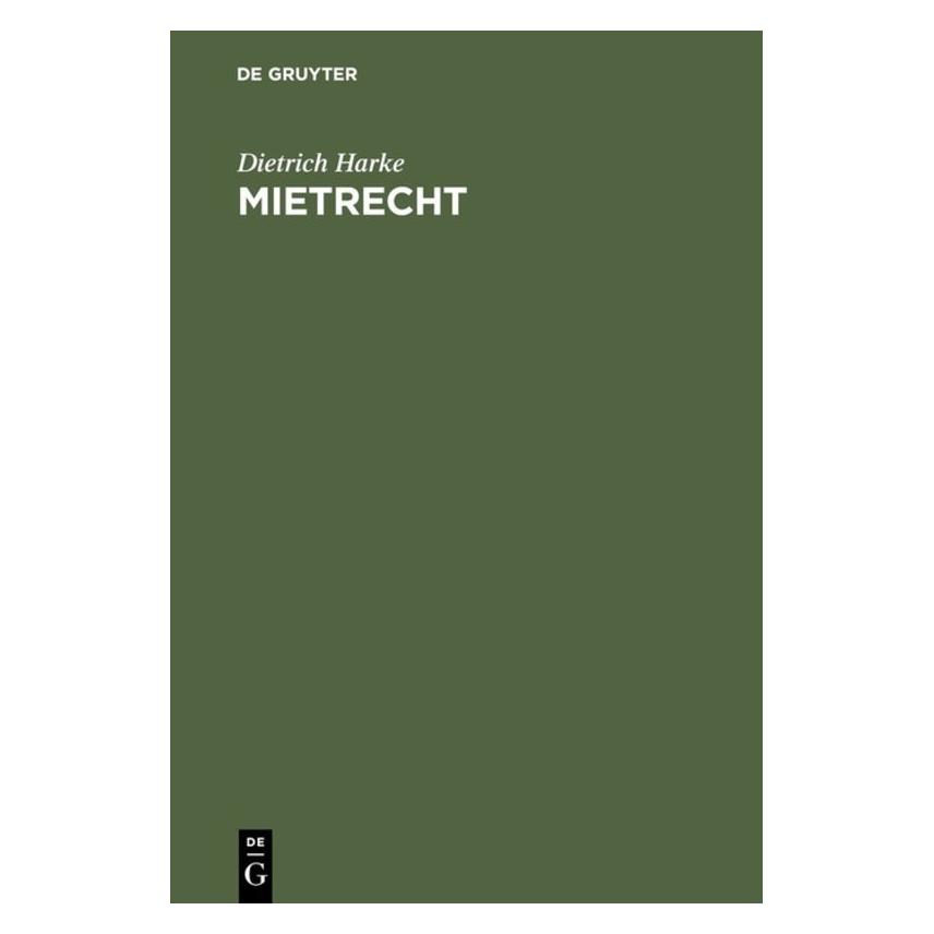 De Gruyter Harke,D.:Mietrecht (67828017)
