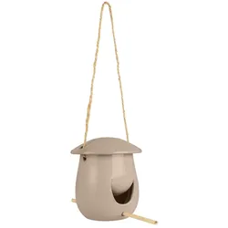 IB Laursen Keramik Vogelfutterhaus zum Aufhängen, Höhe 12.5, Ø 11 cm, malva