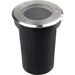 VT-10374 - Bodeneinbaustrahler, Sockel GU10, schwarz, rund, IP67