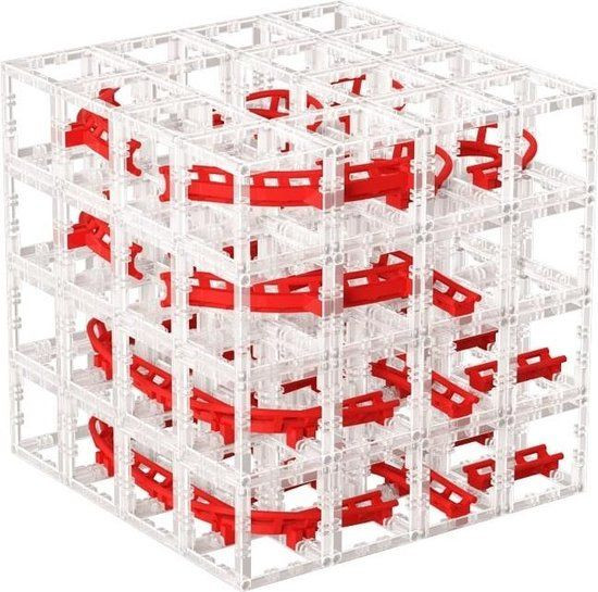 DesignNest MagnetCubes CoasterCubes Starter Pack - 127 onderdelen - Rood Wit