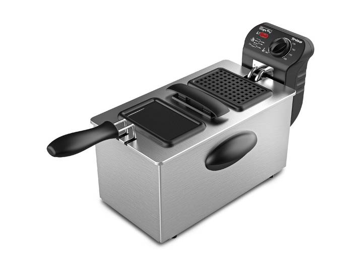 TRISA Fritteuse Crispy Fry 3 kg , silber (silberfarben), B:22cm H:24,5cm T:40cm, Fritteusen, Fritteuse