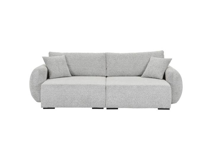Carryhome Bigsofa, Grau, Kunststoff, 2-Sitzer, Füllung: Schaumstoffflocken,Schaumstoffflocken, 250x72x145 cm, Rücken echt, Wohnzimmer, Sofas & Couches, Sofas, Bigsofas