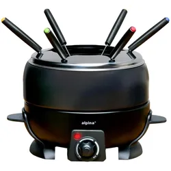 alpina Fondue-Set 230V 2,3L, Fondue Set, Grau, Schwarz