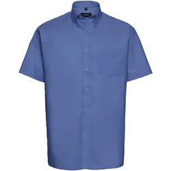 Russell Collection Klassisches Oxford Hemd – Kurzarm, aztec blue, XL