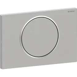 Geberit Sigma10 BetPl., rund, Spül-Stopp-Sp. verschraubbar, gebürstet., Etc/poli...