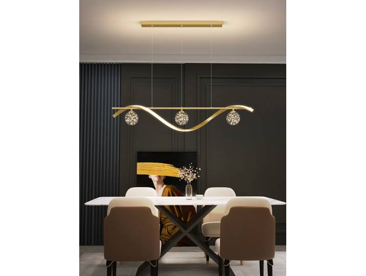 Lampes suspendues LED minimalistes modernes gradation pour Table basse salle à manger cuisine île plafond lustre luminaire à la maison