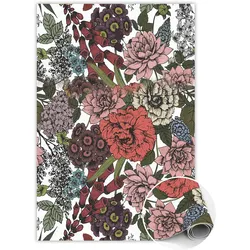 VINYL TEPPICH 150x225 cm Verschiedene Blumen