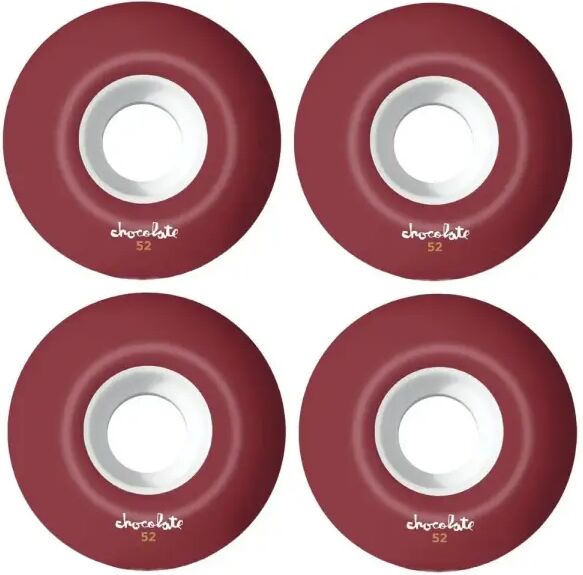 Skateboard Rollen Chocolate OG Chunk Staple 99A 4 Stk. (52mm - Weiß/Rot)