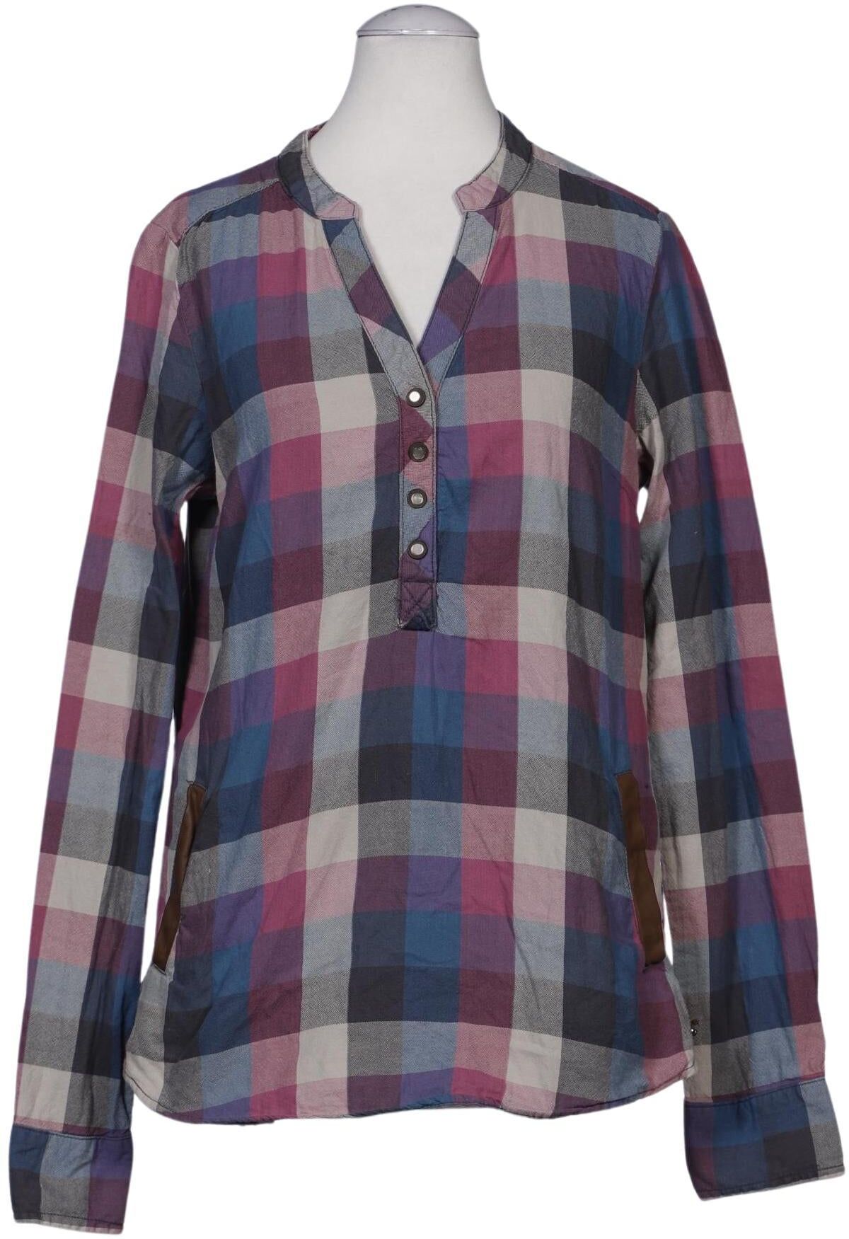 Maison Scotch Damen Bluse, Mehrfarbig, Gr. EU 36 (Maison Scotch 1), Leder / Baumwolle - Second Hand