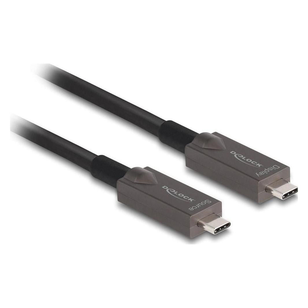 Delock Aktives Optisches USB-C Video + Daten + PD Kabel 15 m (0.23 m) (84179)